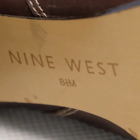 Vintage Nine West Suede Slouch Buckle Harness Boots - Picture 5 of 6